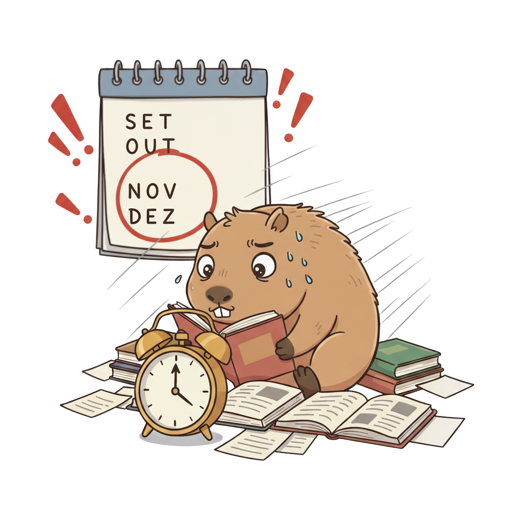 Capivara correndo contra o tempo